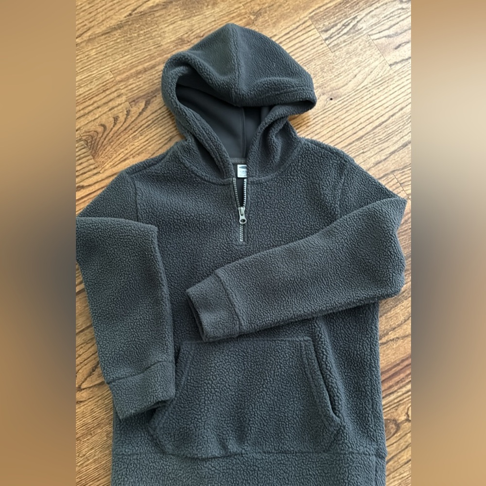 Old Navy boys fleece quarter zip hoodie - Large